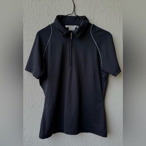 Nike Golf Dri-FIT Zip Polo Shirt | Size S | Black